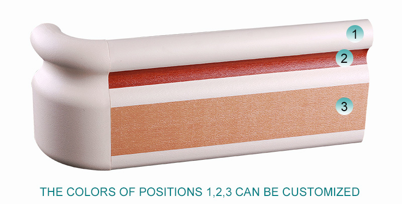Medical-Grade 159mm Handrail | Integrated Wall Guard & Crash Protection