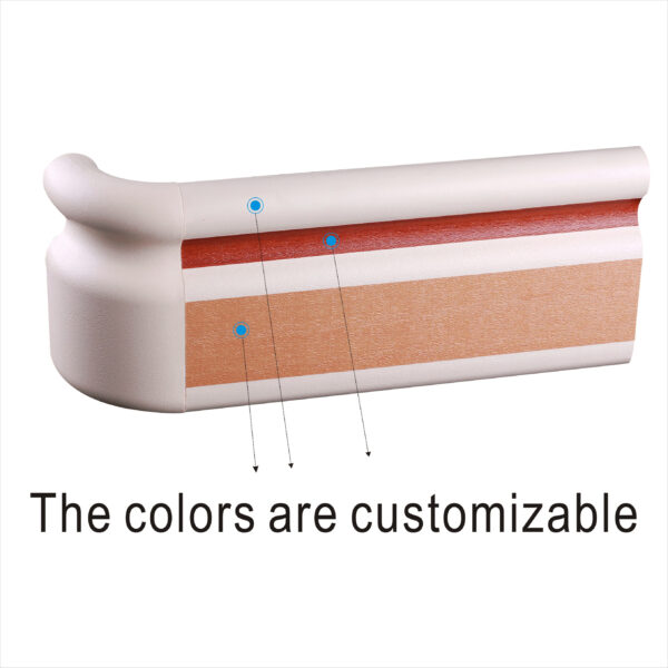 Hospital Corridor 159mm Handrail - Anti-Collision PVC Wall Protection Safety Railings for Elderly & Disabled Patients Care Facility - Image 3