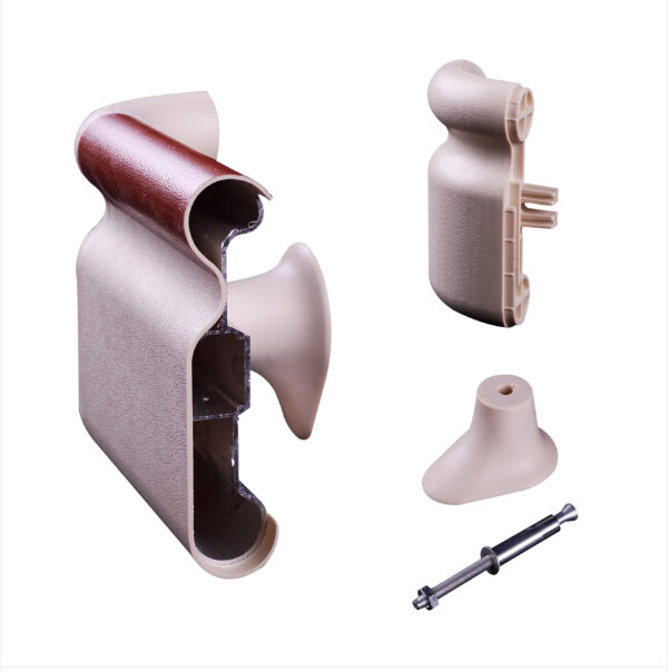 Hospital Corridor 159mm Handrail - Anti-Collision PVC Wall Protection Safety Railings for Elderly & Disabled Patients Care Facility - Image 2