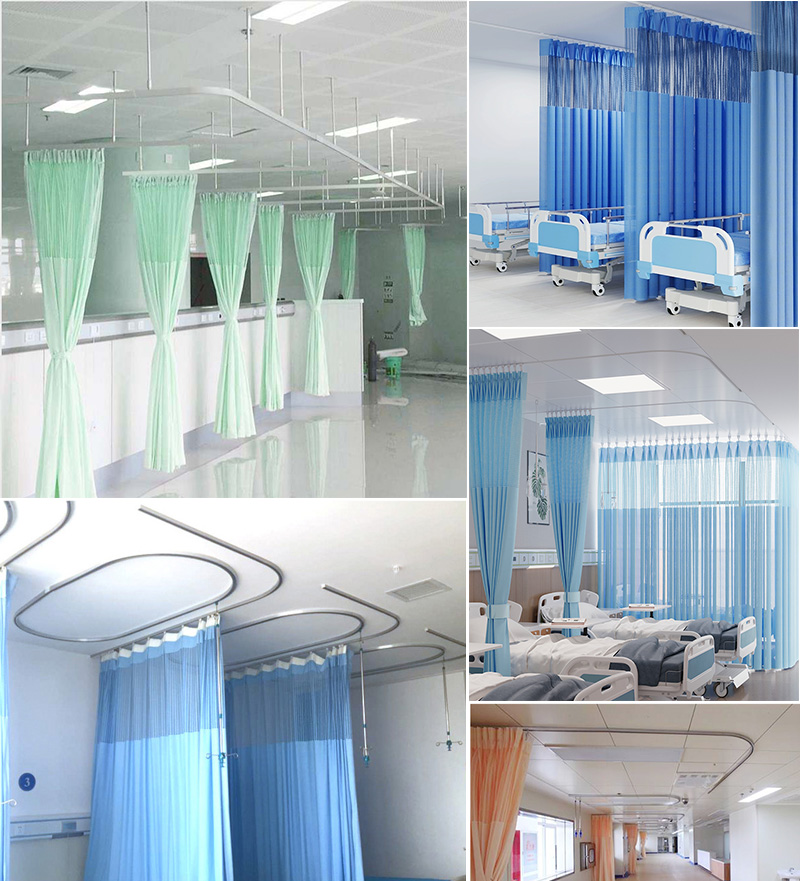 XY Track Hospital Curtain Track – Aluminum Ceiling-Mounted Privacy/Cubicle Rail (Straight, U-Shape, L-Shape), Factory Wholesale & OEM