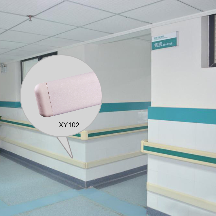 102mm Hospital Wall Guard (Crash Rail) – Aluminum + PVC, Antimicrobial, CE | Factory Bulk Supply - Shining Building Materials