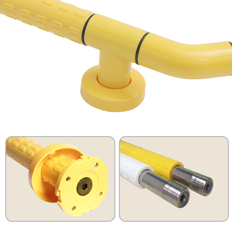 135° Angled Nylon Grab Bar for Corners, Model XY32-25