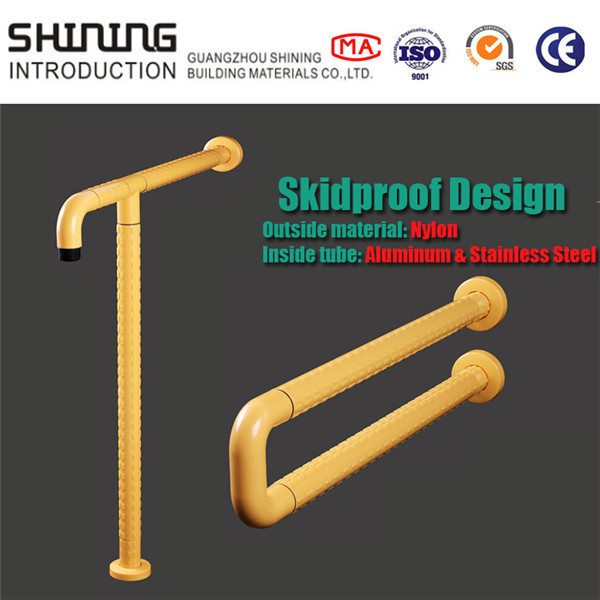 XY32-26 Antibacterial Nylon-Coated Grab Bar, 32 mm Floor-to-Wall Support Rail for Shower/Toilet — Factory Direct