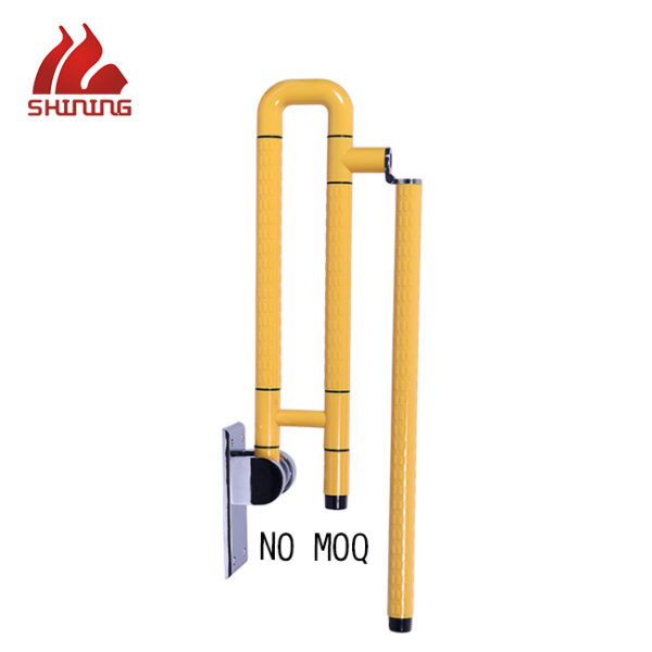 Nylon Flip-Up Bathroom Grab Bar, Wall-Mounted Safety Rail for Toilet/Shower | Model XY 32-29-2 | Custom Colors, Factory Wholesale