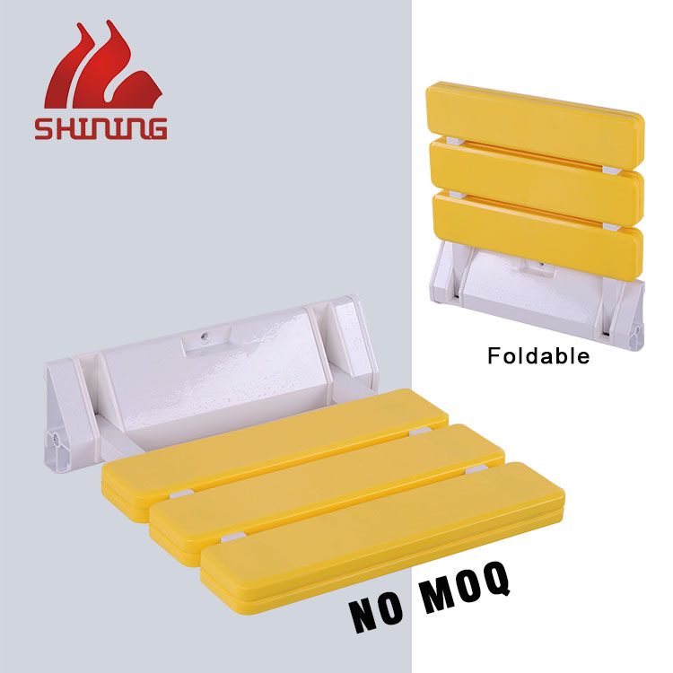 Folding Wall-Mounted Shower Seat, ABS + Aluminum, 130 kg Load — XY 320-31 | Factory Wholesale