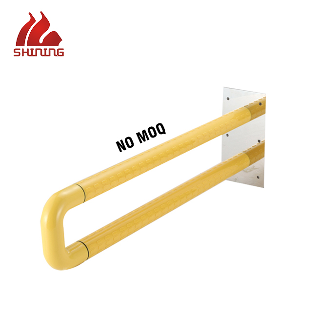 XY32-32 Nylon Bathroom Grab Bar, Double-Arm Wall-Mounted — Aluminum Core, Anti-Slip, Rust-Resistant (B2B / OEM Colors)