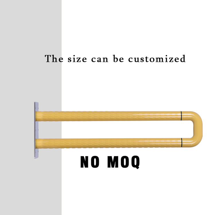 XY32-32 Nylon Bathroom Grab Bar, Double-Arm Wall-Mounted — Aluminum Core, Anti-Slip, Rust-Resistant (B2B / OEM Colors)