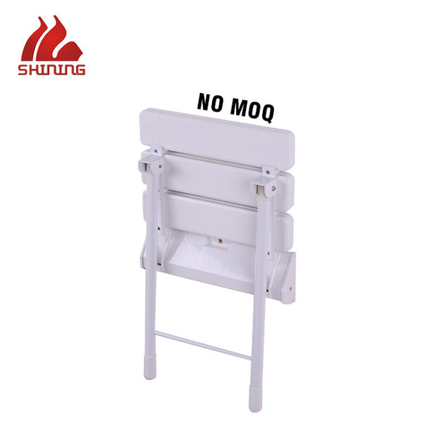 XY320-33 Wall-Mounted Folding Shower Seat, ABS + Stainless steel, 130 kg Load, Anti-Slip — Wholesale & OEM - Image 3