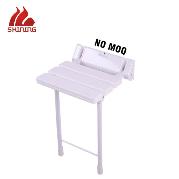 XY320-33 Wall-Mounted Folding Shower Seat, ABS + Stainless steel, 130 kg Load, Anti-Slip — Wholesale & OEM - Image 2