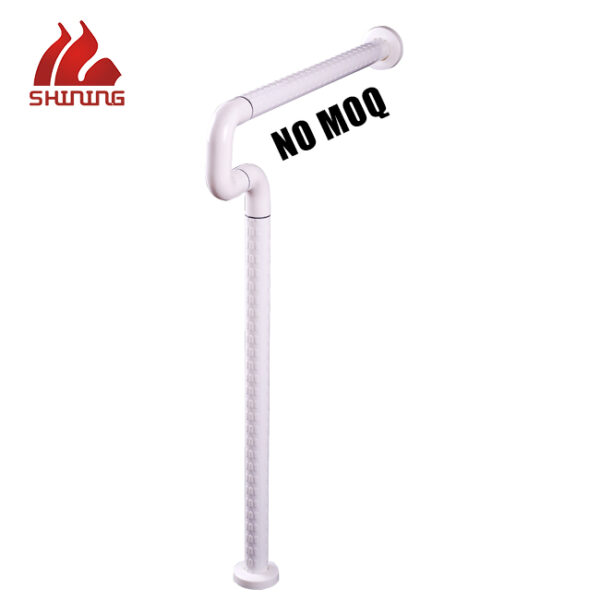 Factory Wholesale Nylon-Coated Bathroom Grab Bar XY32-38, Floor-to-Wall Safety Rail, Aluminum Core, Antibacterial, Water & Rust Resistant - Image 2