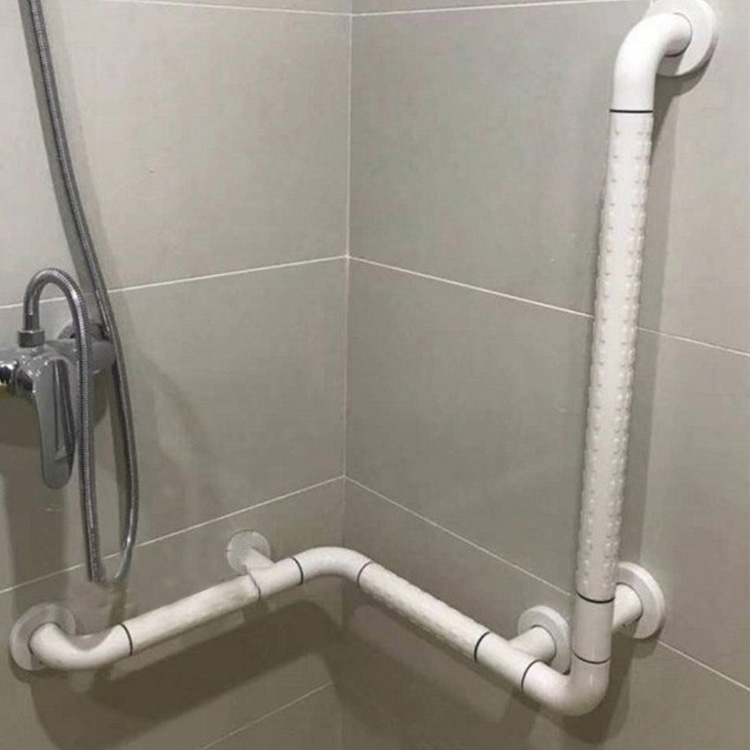 Nylon-Coated Grab Bar XY 32-40 for Shower/Toilet | Antibacterial, Water & Rust Resistant, Anti-Slip | OEM Color, Factory Supply, MOQ 50