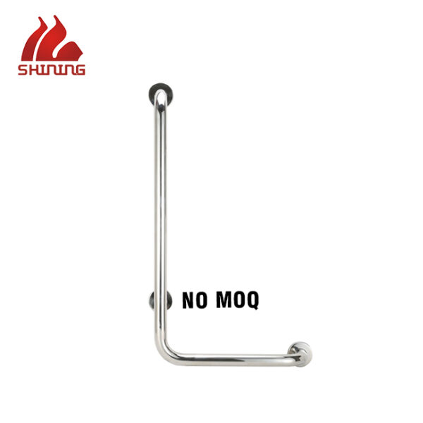 XY32-47 L-Shaped 304 Stainless Steel Grab Bar, 32 mm (1.25"), Wall-Mounted Bathroom/Shower Handrail – Factory Wholesale