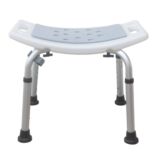Wholesale Adjustable Shower Stool XY320-48 — Heavy-Duty 300kg Aluminum Bath Seat with Non-Slip EVA Pad & Drain Holes