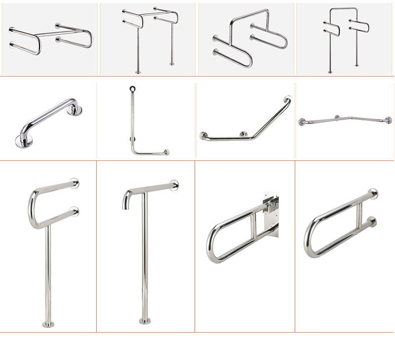 XY32-50 | 32 mm 304 Stainless Steel Bathroom Grab Bar — Wall-Mounted Safety Handrail for Toilet, Shower & Bathtub (Polish/Matt) | Wholesale