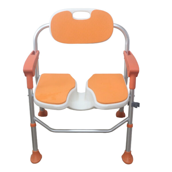 Wholesale 300 kg Adjustable Aluminum Shower Chair with Back & Arms, EVA Seat – Model XY320-51