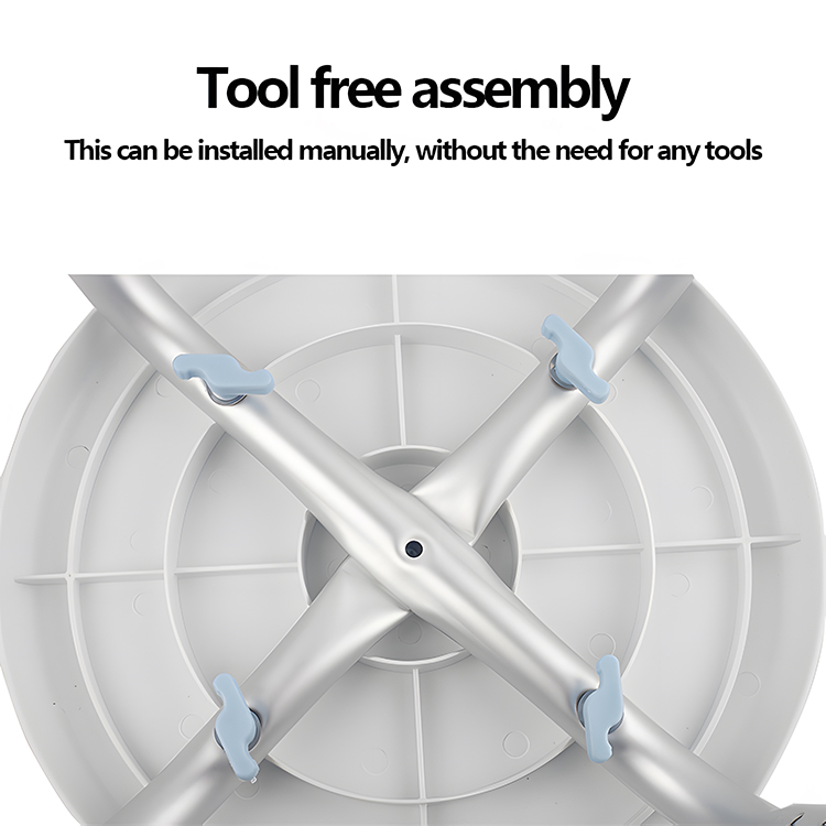 XY320-62 Adjustable Aluminum Shower Stool, 300kg Load, Non-Slip Round Bath Seat | Factory Wholesale