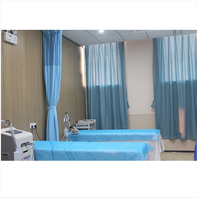 XY-curatin Hospital Cubicle/Privacy Curtain – Polypropylene, Antimicrobial, Mesh-Top Option, Durable & Customizable