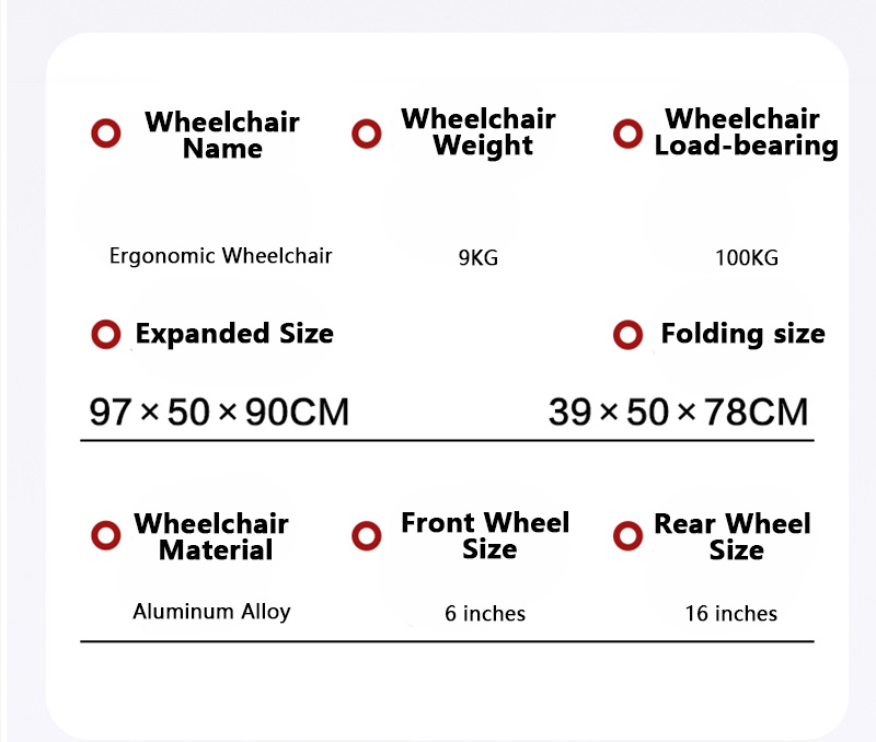 Factory Wholesale Manual Foldable Wheelchair Medical Lightweight Steel Wheelchair for Elderly Disabled