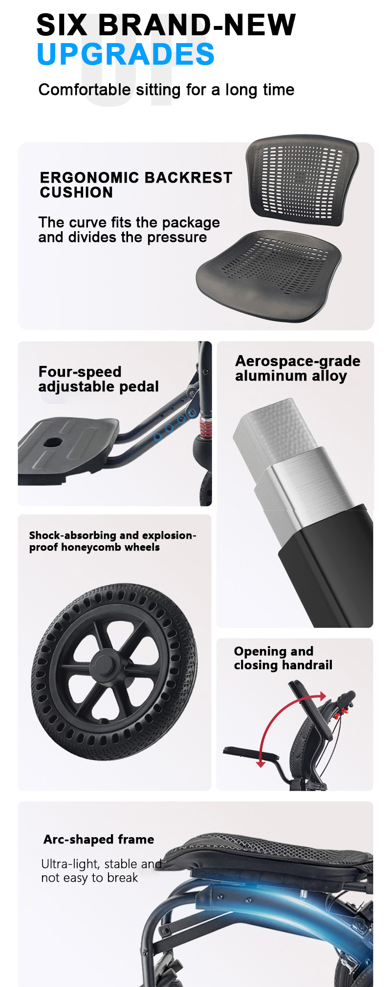 Factory Wholesale Manual Foldable Wheelchair Medical Lightweight Steel Wheelchair for Elderly Disabled