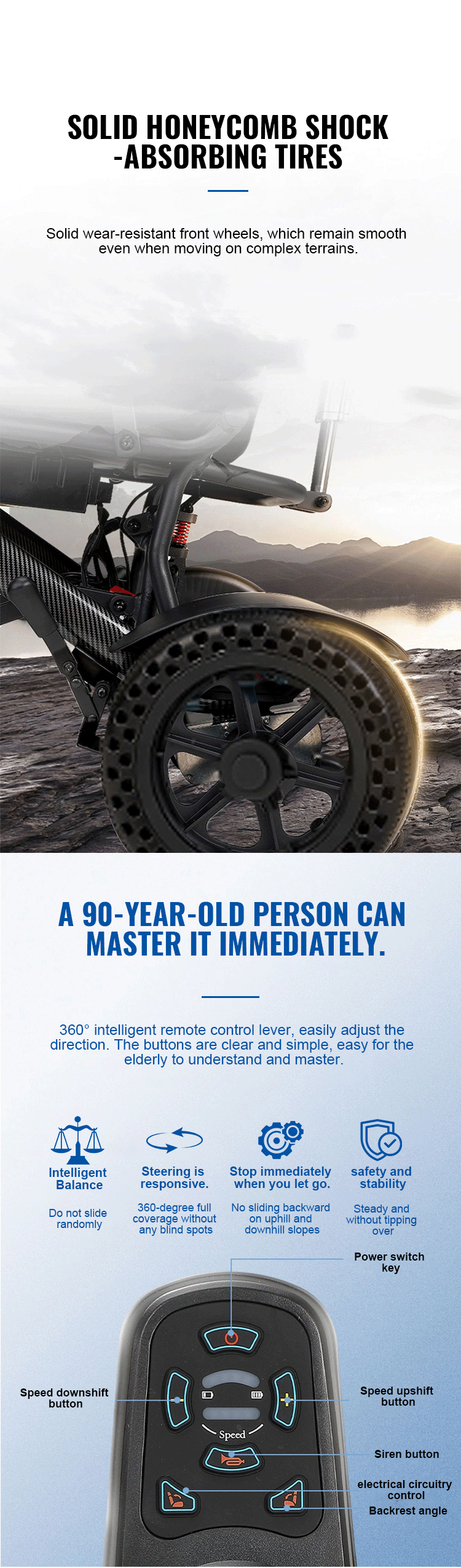 Factory Sale Foldable Light Weight Travel Electric Wheelchair Comfortable Auto Wheelchair for Handicapped