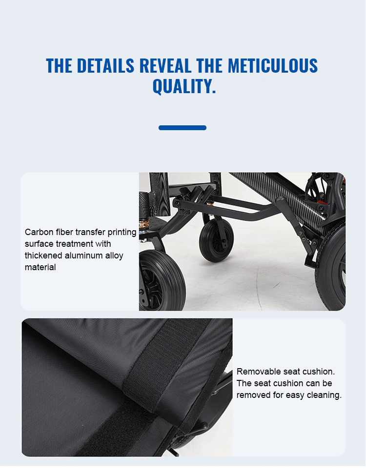 Factory Sale Foldable Light Weight Travel Electric Wheelchair Comfortable Auto Wheelchair for Handicapped