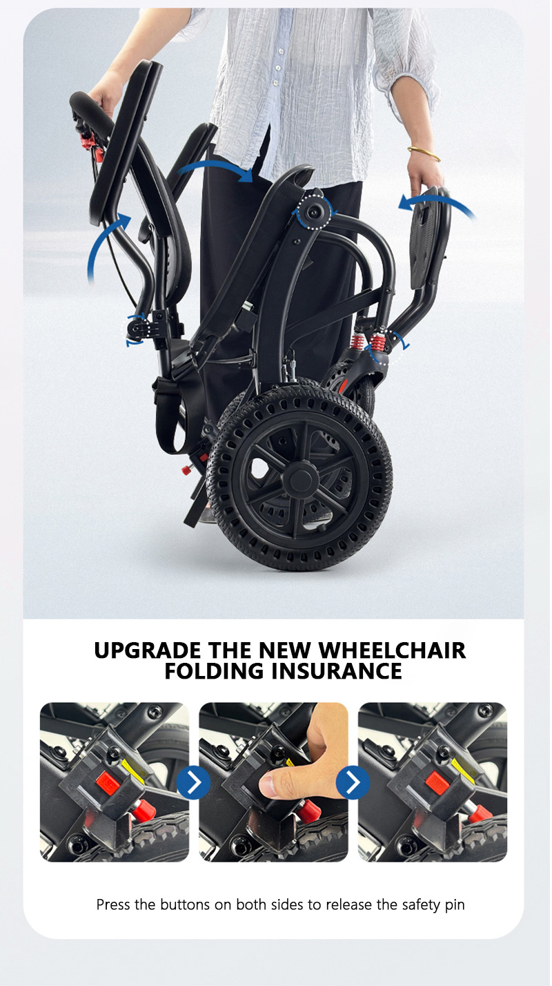 Factory Wholesale Manual Foldable Wheelchair Medical Lightweight Steel Wheelchair for Elderly Disabled