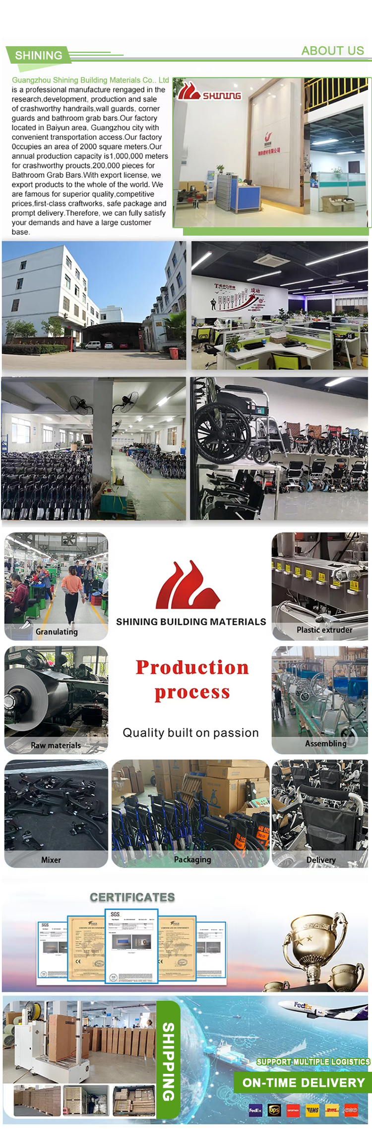 Best Sale Aluminum Underarm Crutches Adjustable Disabled Armpit Crutch with Comfort airbag