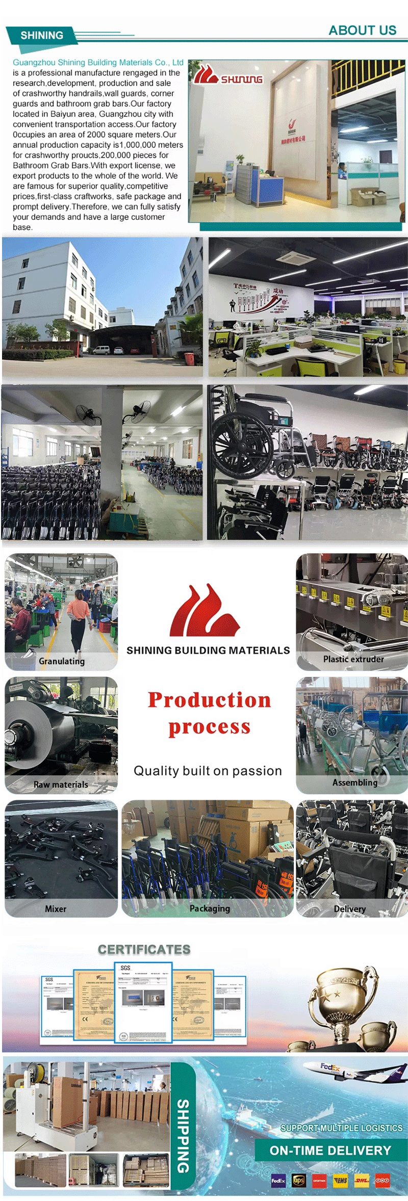 Best Quality OEM Manual Wheelchair Foldable Aluminium Alloy Wheelchair Disabled Elderly Rehabilitation Equipment