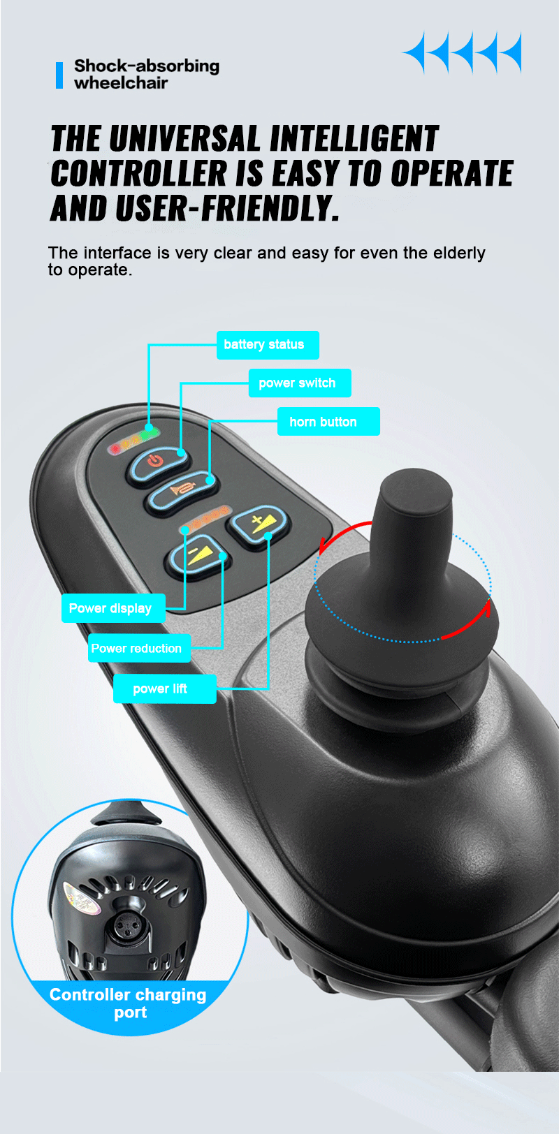 Best Sale Custom Electric Wheelchair Foldable Aluminium Alloy Lightweight Electric Folding Wheelchair for Disabled Elderly