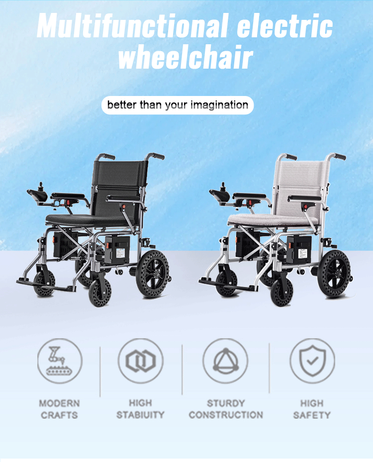 Wholesale Lightweight Electric Wheelchair Motorized Wheel Chair 360W Airplane Approved Portable Electric Wheelchair