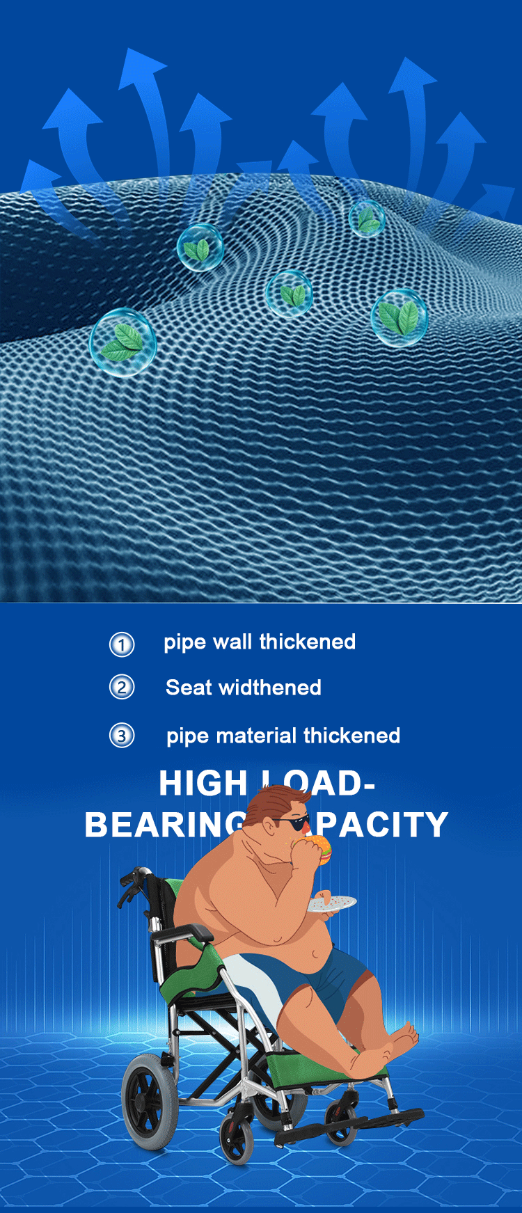 Factory Direct Selling Manual Wheelchair Aluminum Alloy Folding Lightweight Wheelchair for Disabled Elderly