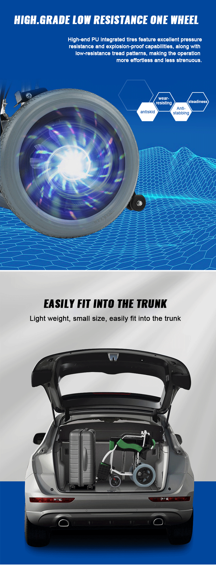 Factory Direct Selling Manual Wheelchair Aluminum Alloy Folding Lightweight Wheelchair for Disabled Elderly