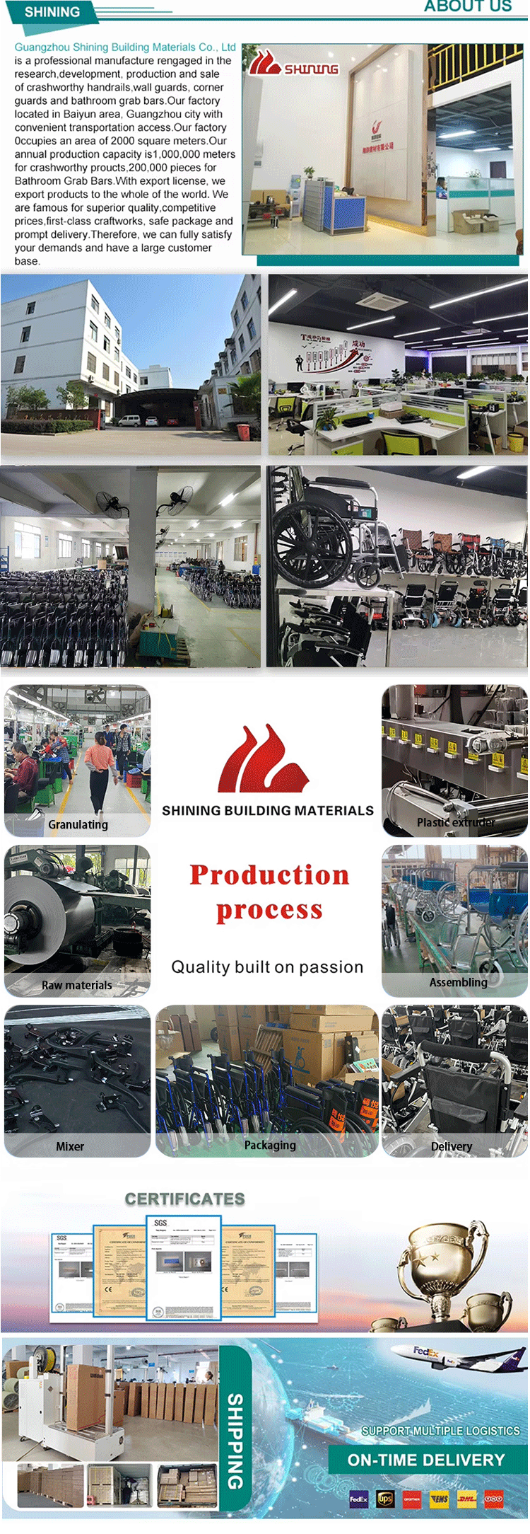 Factory Direct Selling Manual Wheelchair Aluminum Alloy Folding Lightweight Wheelchair for Disabled Elderly