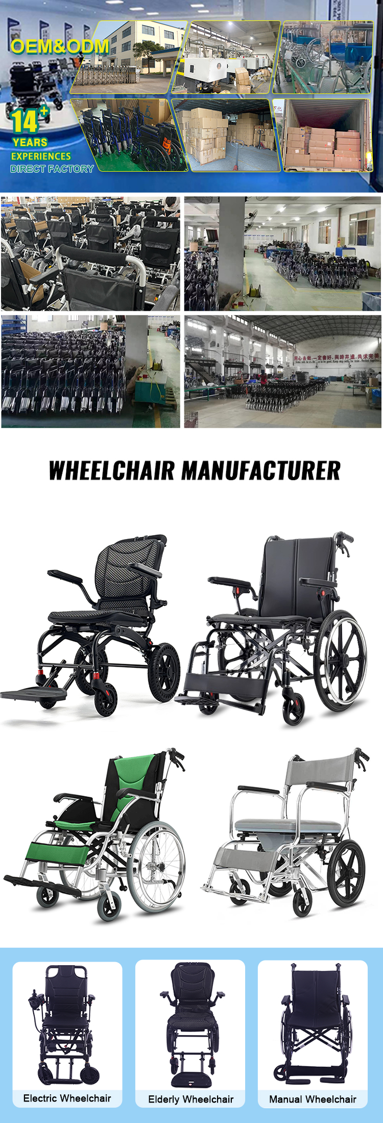 Wholesale Premium Quality Wheelchair Foldable Aluminium Alloy Wheelchair for Disabled Elderly Manual Customized Wheelchair