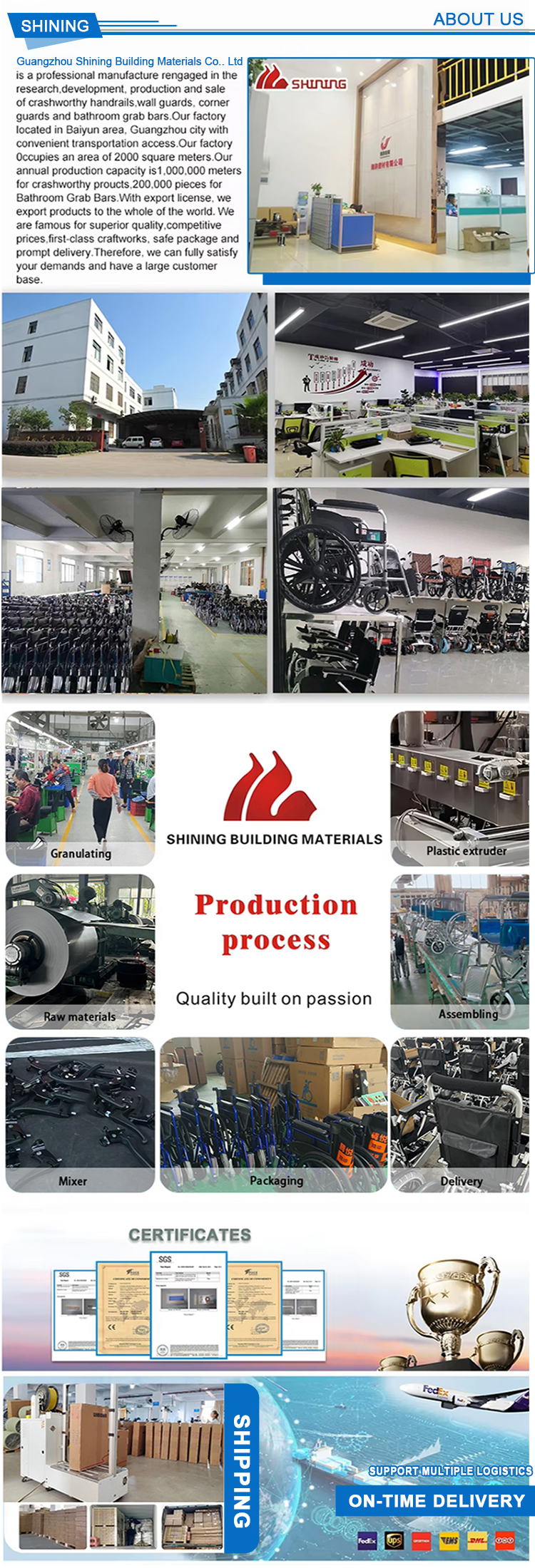 Custom High Quality Folding Commode Chair Aluminum Mobile Toilet Chair Bath Chair for Disabled Elderly