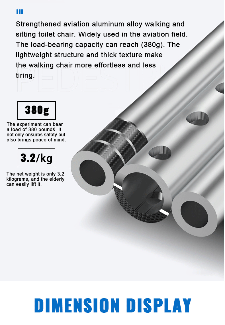 Factory Aluminum Forearm Walker Aid Adjustable Mobility Wheel Walker Folding Rollator Walker for Senior Handicap Disabled